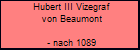 Hubert III Vizegraf von Beaumont